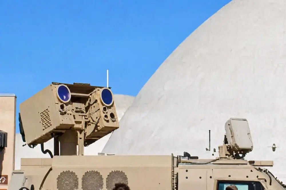 AeroVironment’s LOCUST high-energy laser weapon system demonstrated counter-drone engagements at White Sands Missile Range with JIATF-401 and the FAA, marking a step toward regulated U.S. use of directed-energy defenses for homeland security, military installations, and deployed force protection (Picture source: AeroVironment).