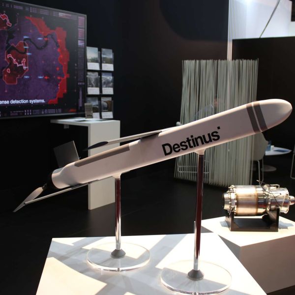 Destinus unveiled its Hornet Block2 interceptor at BEDEX 2026 in Brussels, introducing a canister-launched quick-response system designed to counter drones, loitering munitions, and other aerial threats at ranges exceeding 70 kilometers (Picture Source: Army Recognition)
