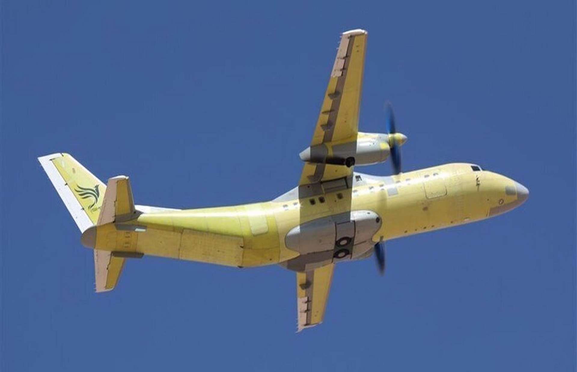 Simorgh twin-turboprop has a 6-ton payload, 3,900 km range, rear ramp with 463L pallets, short-field tactical lift for troops, medevac, and cargo (Picture source: Meshkat on X).