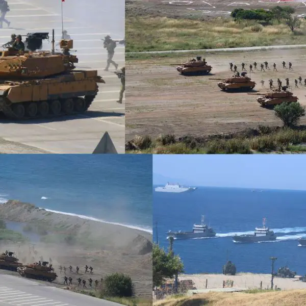 Türkiye demonstrated a NATO-compatible amphibious assault capability during EFES 2026 by landing upgraded M60TM tanks from indigenous 151 Class landing craft and rapidly pushing armored forces inland under joint-force coordination (Picture Source: Army Recognition Group)