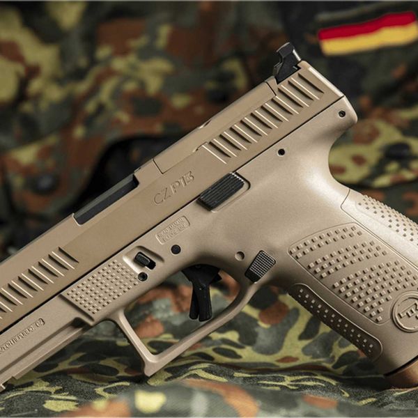 The Czech-made CZ P13 9x19 mm pistol, derived from the CZ P-10 C Optics Ready platform, has been selected as the new standard sidearm of the German Army.