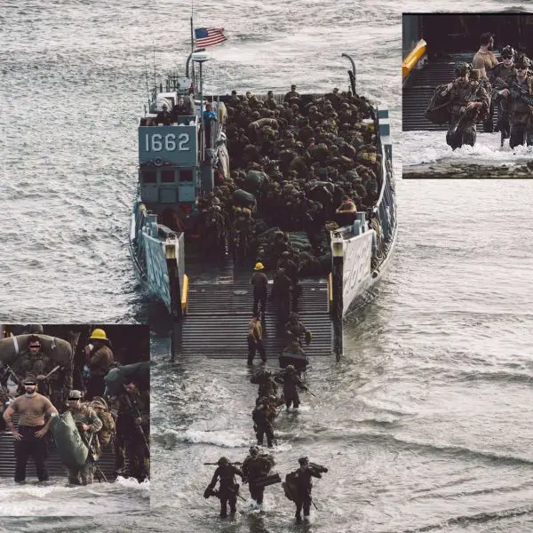 U.S. Marines staged a large beach landing in Arroyo, Puerto Rico, during expanded SOUTHCOM amphibious drills, signaling a broader push to strengthen deterrence and rapid response across the Caribbean (Picture Source: Ricardo Arduengo)
