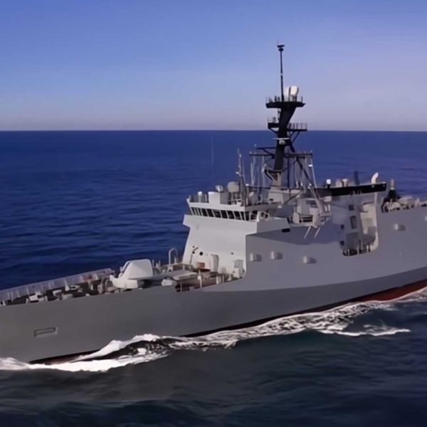 The FF(X), derived from the Coast Guard’s Legend-class National Security Cutter (NSC), will be the first conventional guided-missile frigate class to serve in the U.S. Navy since the last Oliver Hazard Perry-class frigate was decommissioned in 2015. (Picture source: HII)