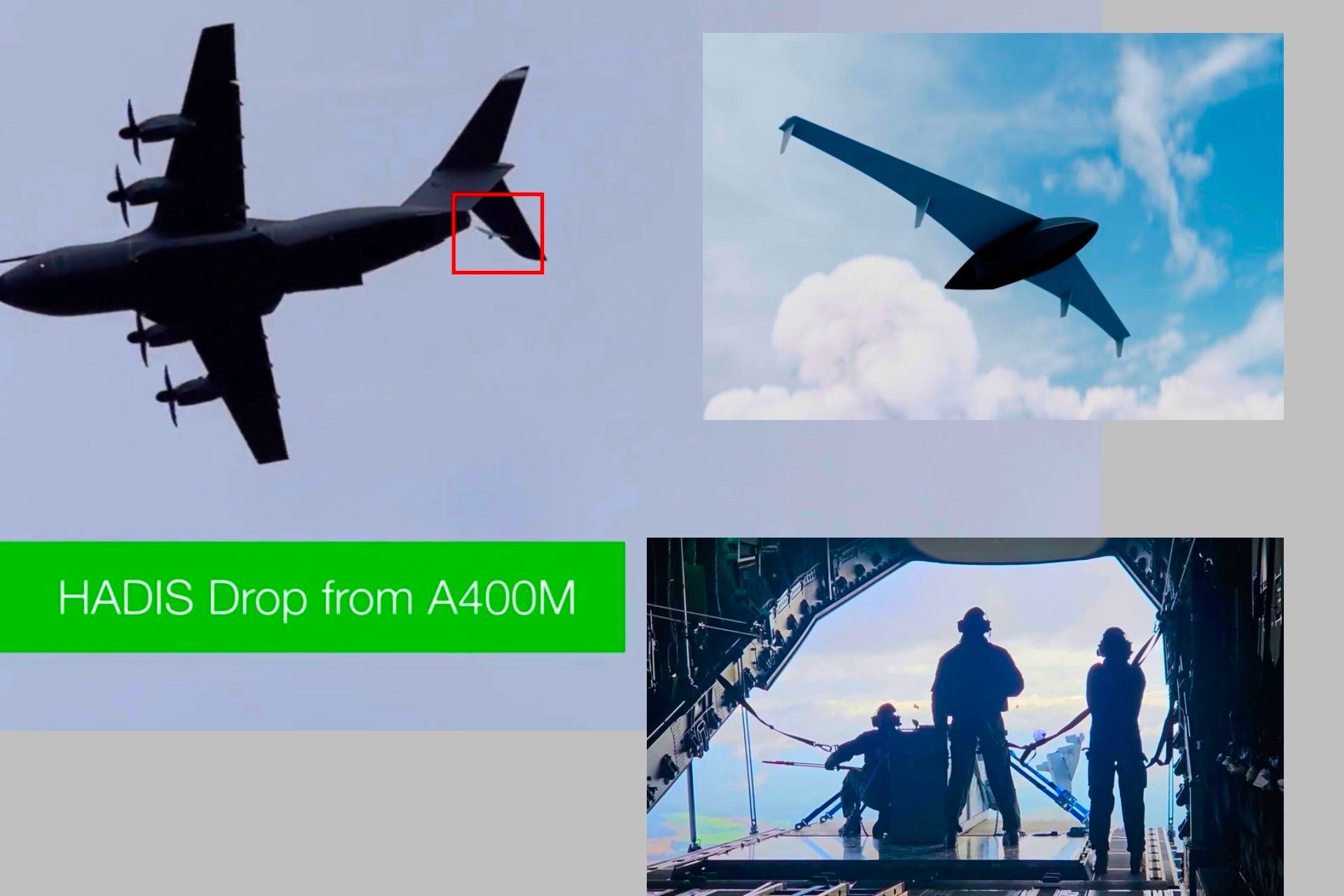 HENSOLDT has successfully tested a scaled HADIS unmanned cargo glider dropped from an A400M, highlighting a potential low-risk way to resupply dispersed forces from outside contested airspace (Picture Source: Hensoldt)