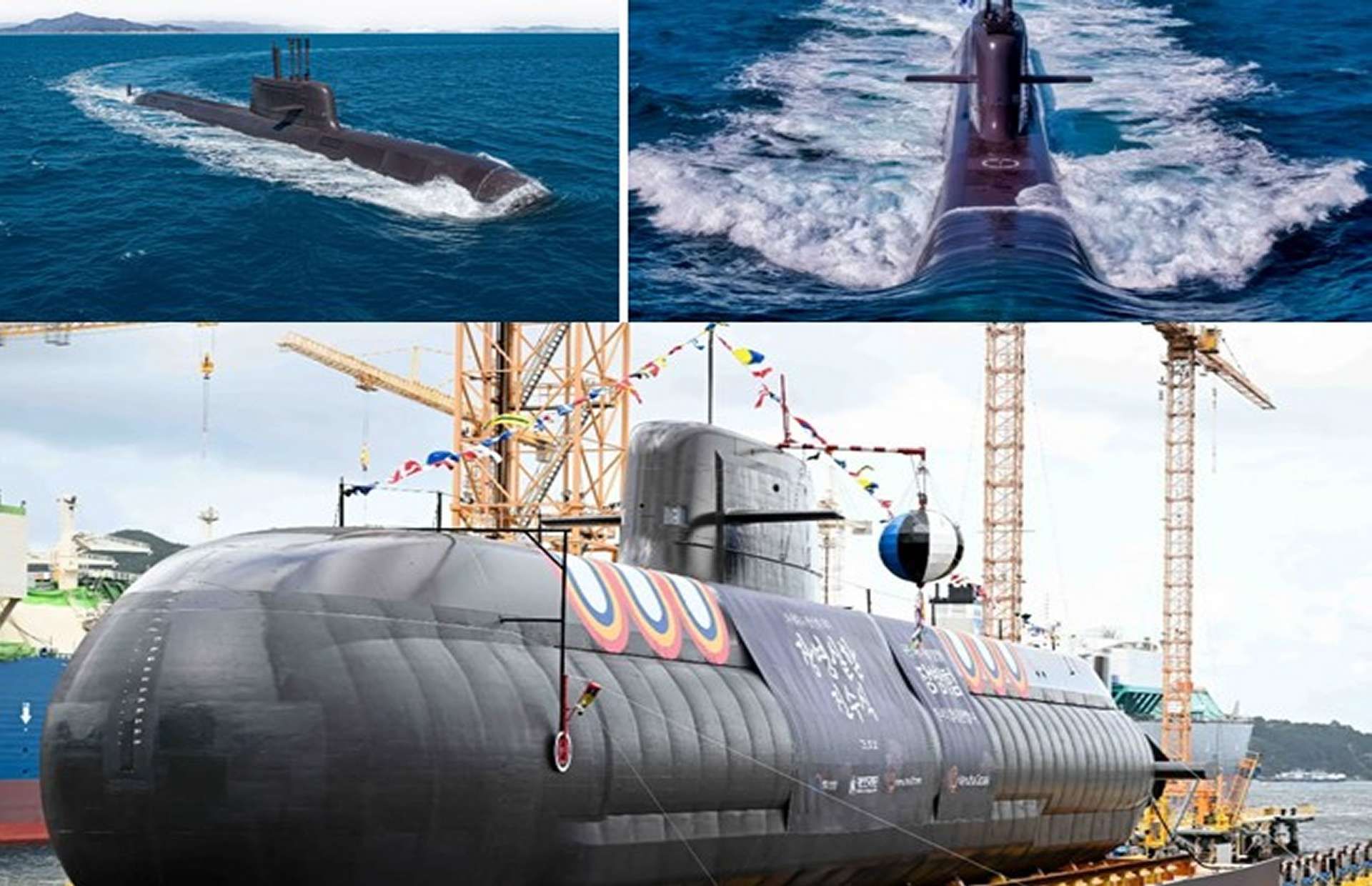 KSS III Batch II is a 4,000-ton AIP sub with lithium-ion batteries, six 533 mm tubes, and 10 VLS for long-range strike( Picture source: South Korean MoD/ Hanwha Ocean).
