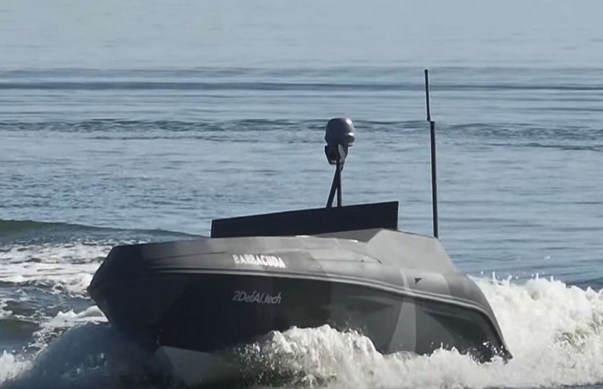 Ukrainian Marines’ Barracuda unmanned surface vessel, developed by the 40th Separate Coastal Defense Brigade, has successfully deployed FPV drones to destroy a Russian transport ship (Picture source: Ukraine 40th Separate Coastal Defense Brigade).