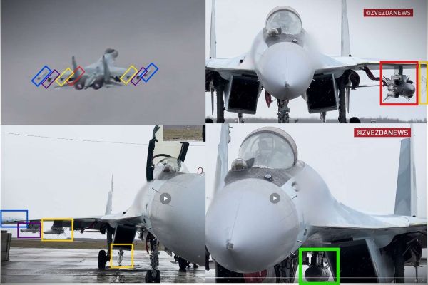 Russian footage shows a Su-35S flying escort with a mixed air-to-air and anti-radiation loadout, signaling a dual-role mission to protect helicopters while pressuring Ukrainian air défenses (Picture Source: Tv Zvezda)
