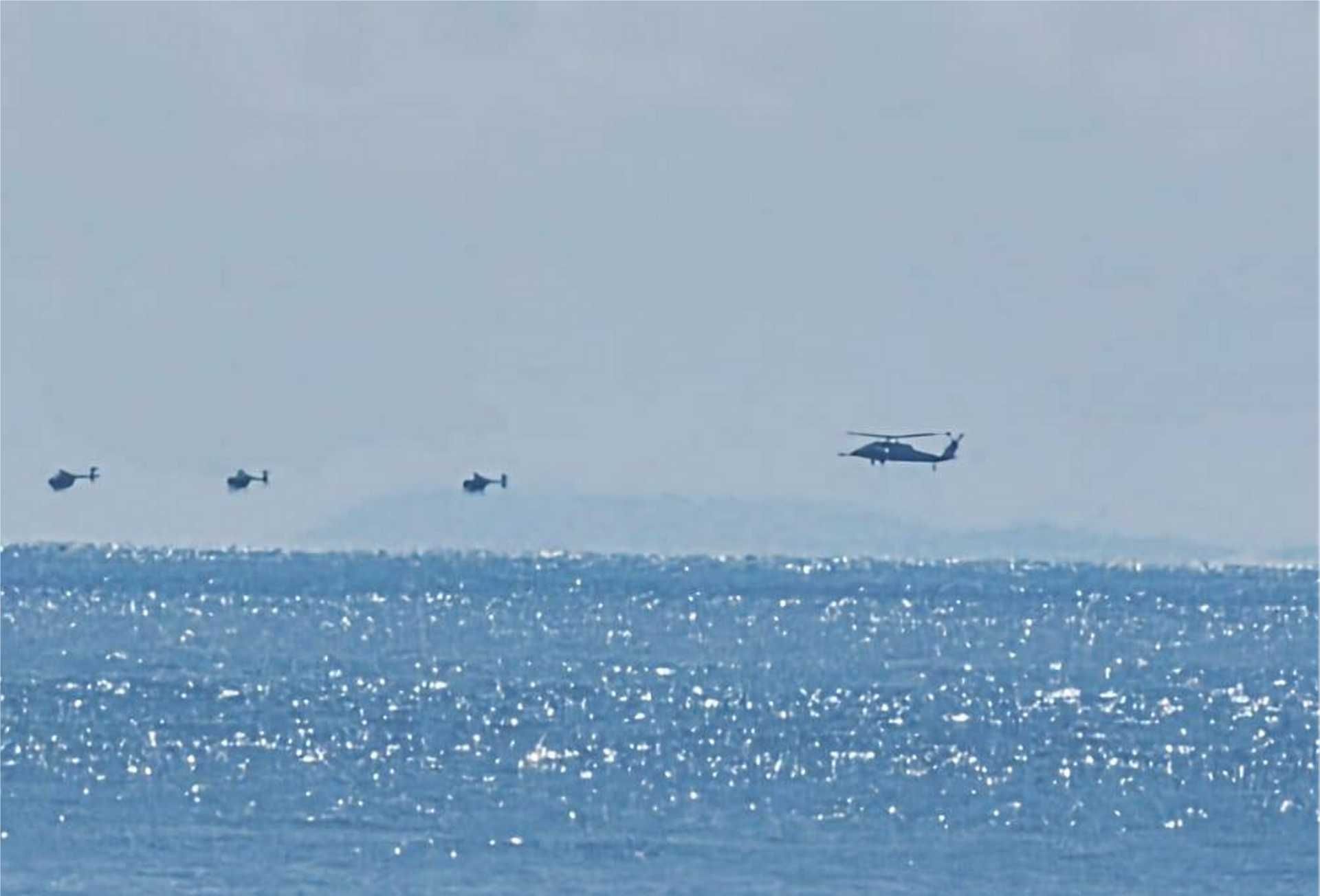 Helicopters from the U.S. Army’s 160th Special Operations Aviation Regiment (Airborne), identified through visual analysis by The Washington Post, fly over Caribbean waters less than 145 kilometers (90 miles) from the Venezuelan coast