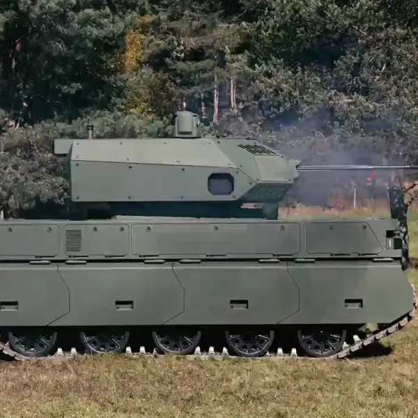 The MV-8 Komodo + Mangart 25 AD integrates a stabilized 25×137 mm Rheinmetall cannon, as well as dual MBDA missile launchers to accurately engage aerial and ground targets up to 3 kilometers. (Picture source: DOK-ING and Valhalla)