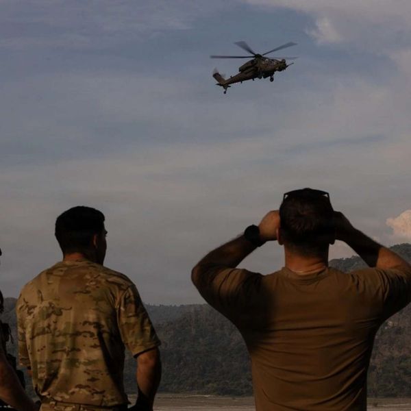 The Philippine Air Force’s Turkish-made T-129 ATAK attack helicopter participated alongside U.S., Japanese, and Philippine forces in KAMANDAG 10, demonstrating enhanced Allied close air support interoperability and archipelagic defense capabilities across the Indo-Pacific (Picture Source: U.S. Air Force)
