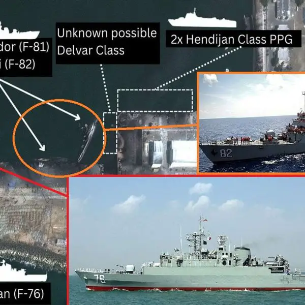 Jamaran-class ships pack a compact strike set: a 76 mm Fajr-27 gun, Noor or longer-range Qader anti-ship cruise missiles for standoff attacks, short-range SAMs for point defense, and lightweight torpedoes for limited ASW, all cued by surface and air-search radars (Picture source: Iranian Navy).