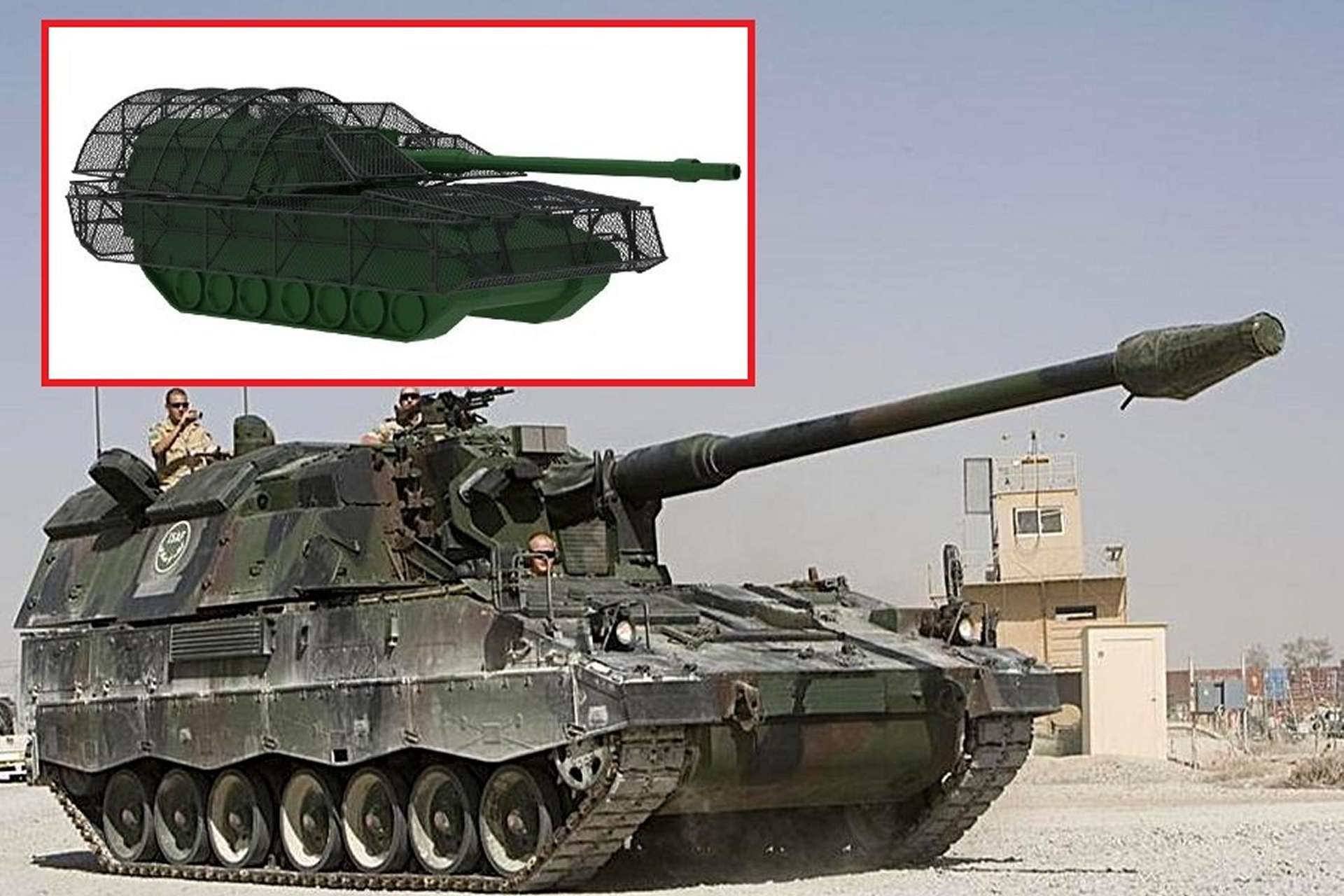 The COBBS anti-drone net for the PzH 2000NL marks a quiet but important shift: artillery is now being designed not only to outrange and outshoot the enemy, but also to survive in an airspace dominated by cheap, ubiquitous drones (Picture Source: Dutch MoD / COBBS Industries)