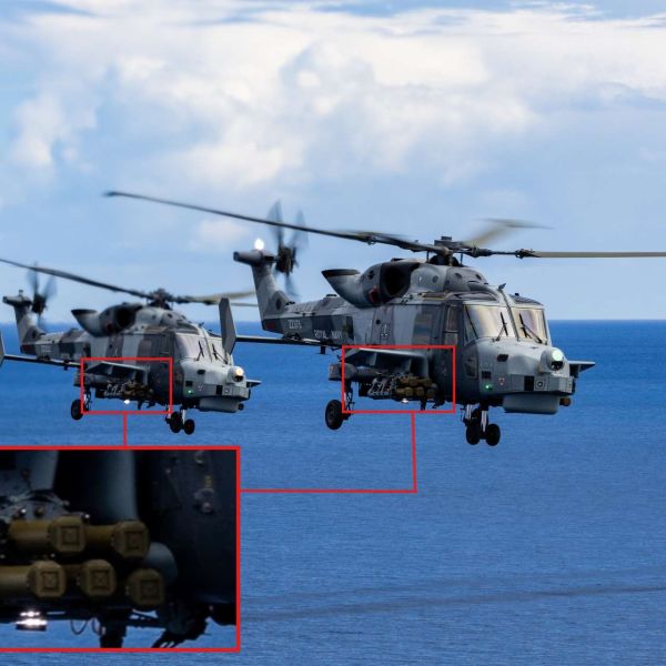 Royal Navy Wildcat helicopters armed with Martlet missiles are actively reinforcing air defences over Cyprus, signaling a layered and mobile UK response to rising drone and low-altitude threats in the Eastern Mediterranean (Picture Source: Royal British Navy)