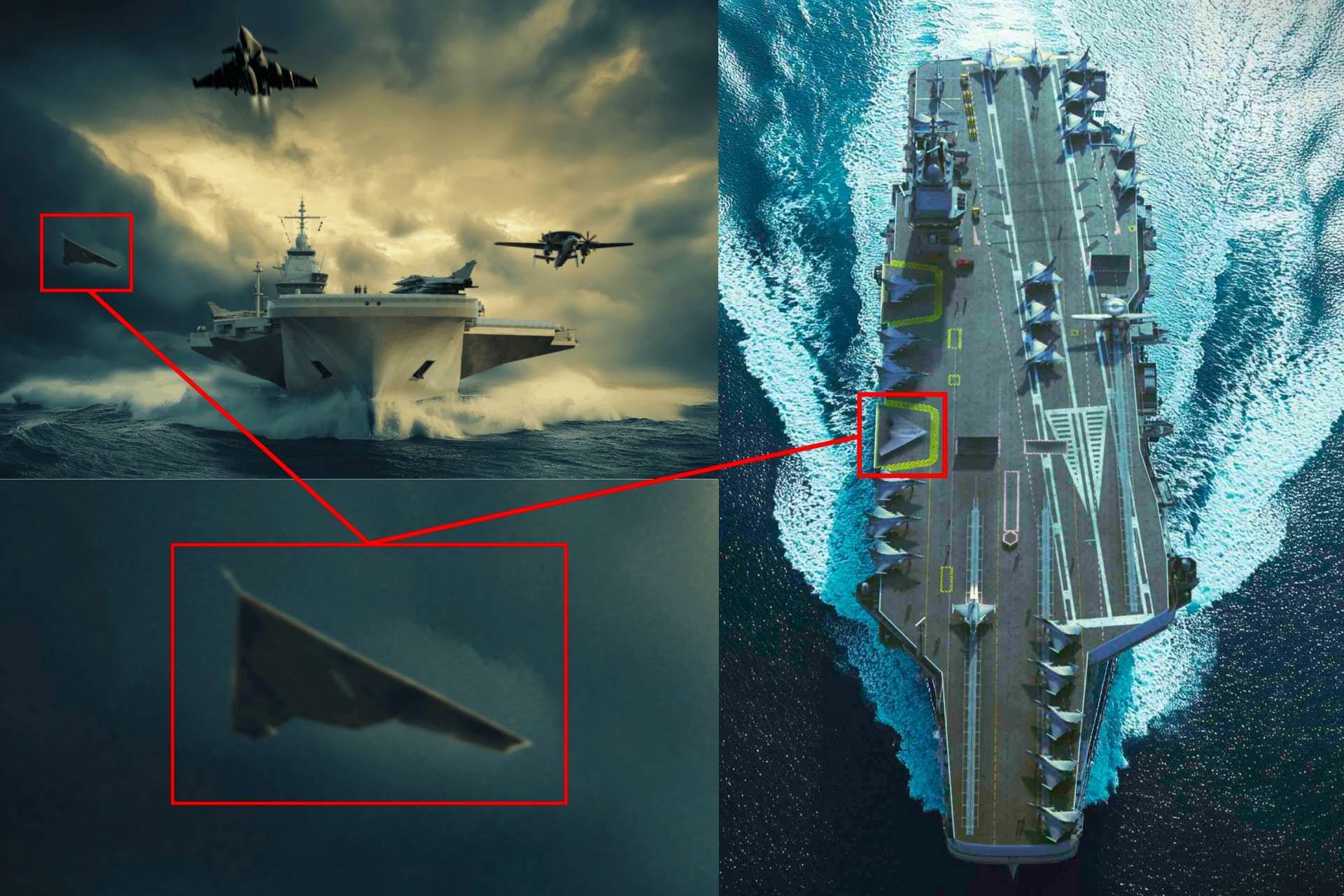France’s France Libre carrier program highlights a growing emphasis on integrating stealth unmanned systems into future naval air operations alongside traditional carrier-based fighters (Picture Source: NAVAL Group / DGA)
