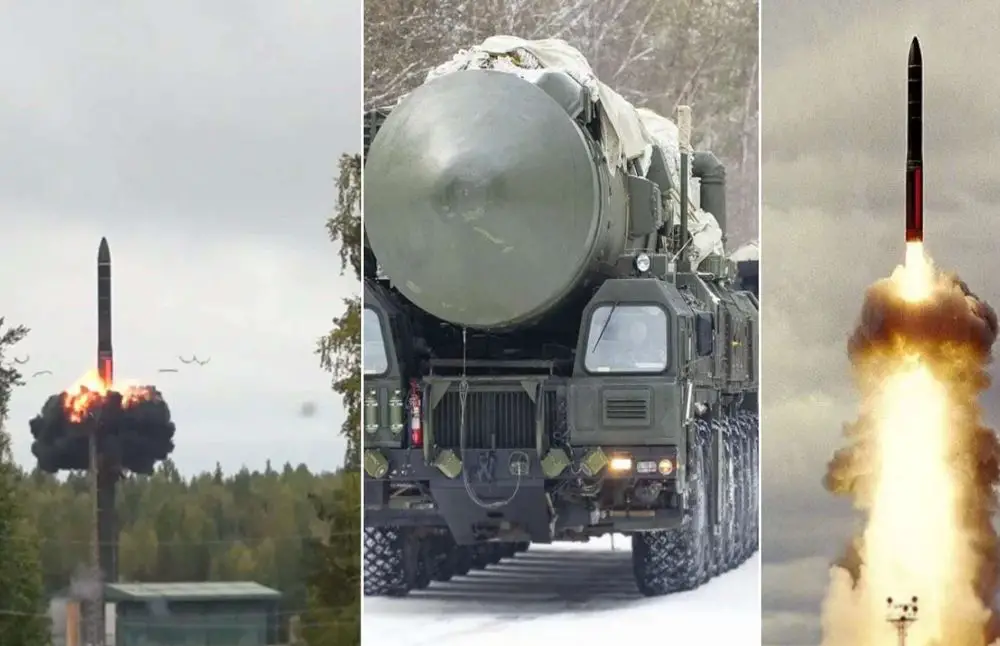 RS-24 Yars is a road-mobile, solid-fuel ICBM with roughly 10,500 km range, carrying multiple nuclear warheads and penetration aids from a survivable, fast-dispersing transporter-erector-launcher (Picture source: Russian MoD).