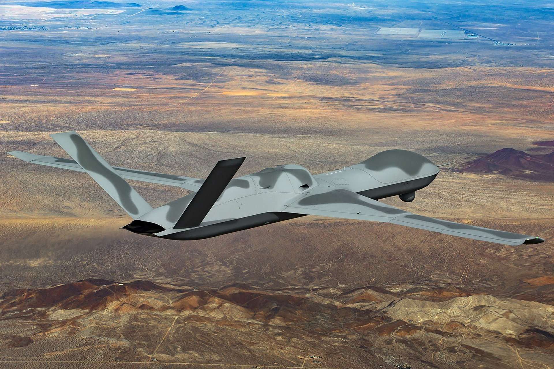 General Atomics has demonstrated a major leap in air combat autonomy after its MQ-20 Avenger drone successfully flew a live aerial intercept against a crewed aircraft with minimal human control (Picture Source: General Atomics) 
