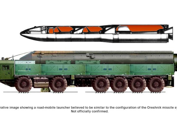 Oreshnik IRBM Russian intermediate-range ballistic missile