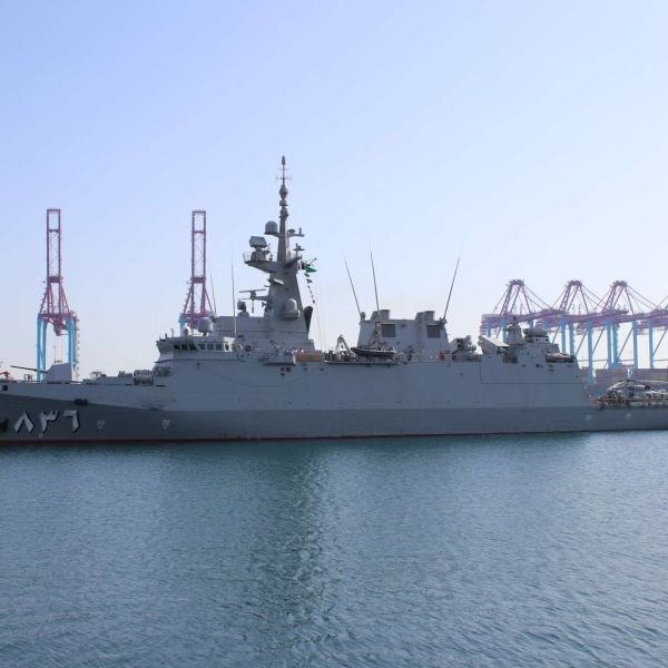 Saudi Al Jubail-class corvette Onaizah combines AESA radar, VL MICA NG air defense, 76 mm gun and CIWS, anti-ship missiles, ASW sonar and torpedoes, and a helicopter deck for escort and maritime security missions (Picture source: Army Recognition Group).