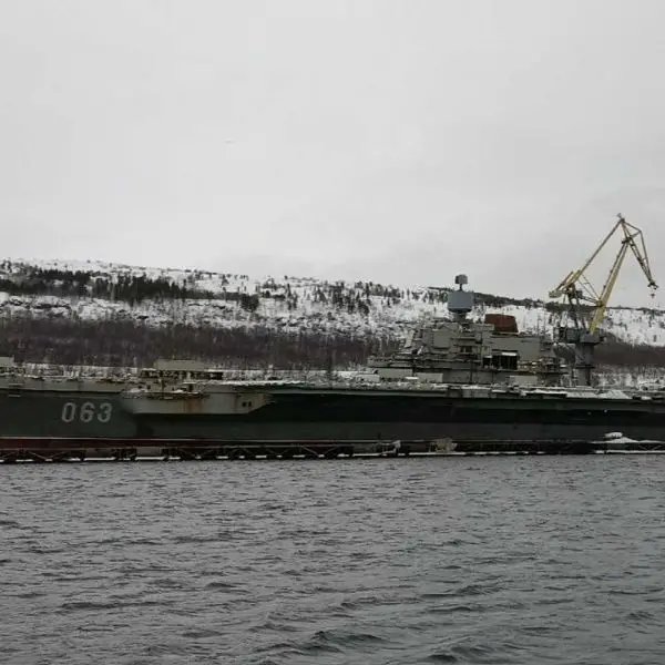 The Admiral Kuznetsov is currently in Murmansk, moored at the facilities of the 35th Ship Repair Plant, which is part of the Zvezdochka Ship Repair Center, and has remained there following prolonged repair and modernization work that began in 2017. (Picture source: X/The Dead District)