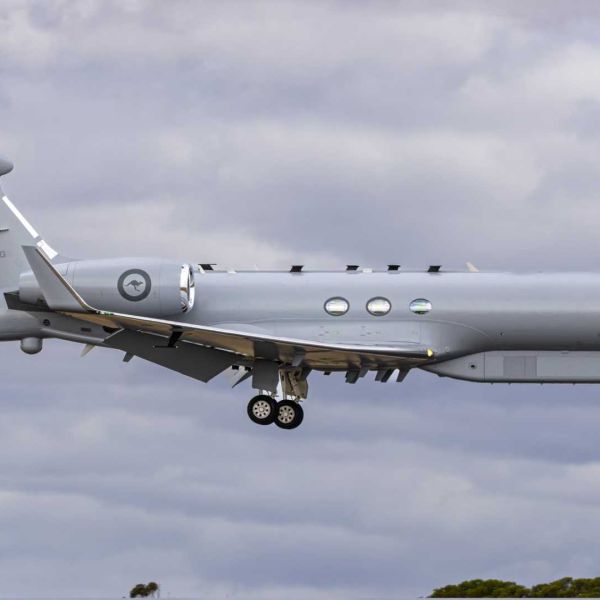 The second MC-55A Peregrine departed from Greenville Majors Airport in Texas on March 9, 2026, then onward to Hickam Air Force Base in Hawaii and Guam before the final flight to Australia. (Picture source: X/Airman941)