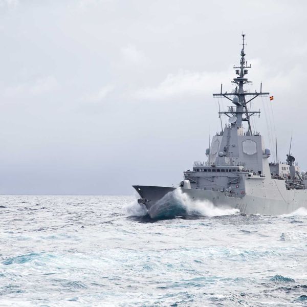 The five F-100 frigates, also known as the Álvaro de Bazán-class, were built by Navantia and delivered to the Spanish Navy between 2002 and 2012, forming the first class of Aegis-equipped European air defense frigates. (Picture source: Spanish Navy)