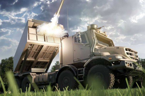 ArianeGroup and Thales disclosed the first visual of the FLP-T 150 long-range rocket artillery concept, a system developed as part of the French effort to replace the aging LRU launchers and restore a ground strike capability reaching 150 km. (Picture source: Thales)