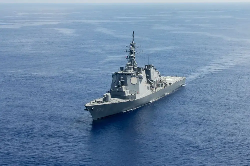 Japan’s first generation of Aegis-equipped surface combatants, the Chokai, displaces around 7,500 tons standard and up to 9,500 tons at full load, reflecting a design optimized for both endurance and multi-mission flexibility (Picture source: U.S. DoD)
