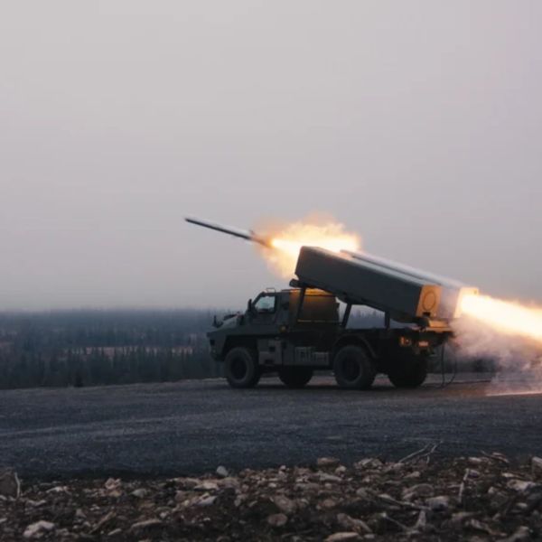 StrikeMaster is Kongsberg’s Australian configuration of the Naval Strike Missile (NSM) Coastal Defence System, mounting a twin-pack launcher on a Bushmaster vehicle with a Fire Control Centre and resupply support to deliver mobile land-based maritime strike.