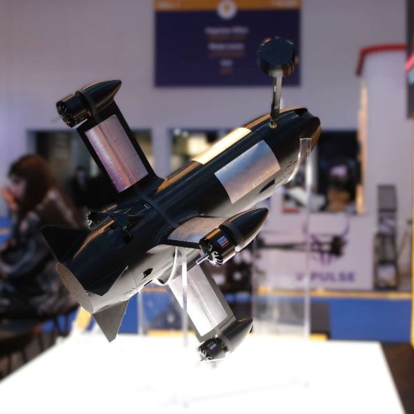 Ukrainian drone maker Skyfall unveiled the P1-SUN at World Defense Show 2026, pitching it as a low-cost interceptor designed specifically to hunt and destroy Shahed-class one-way attack drones (Picture Source: Army Recognition Group)