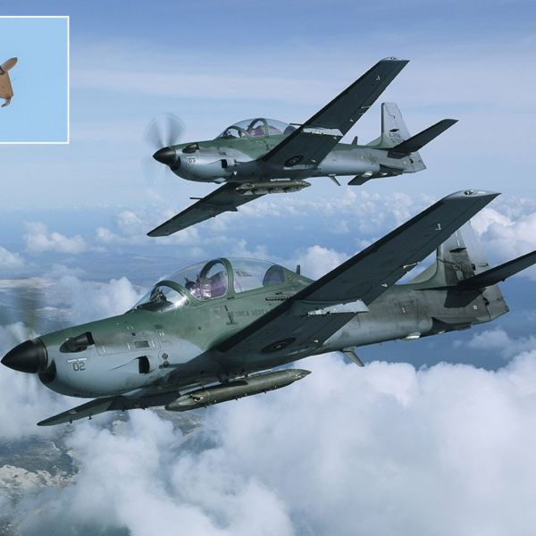The Super Tucano could function as a “hunter” layer inside a wider integrated air defence architecture, particularly against one-way attack drones that exploit gaps between high-end interceptors and short-range ground defences (Picture source: Embraer)