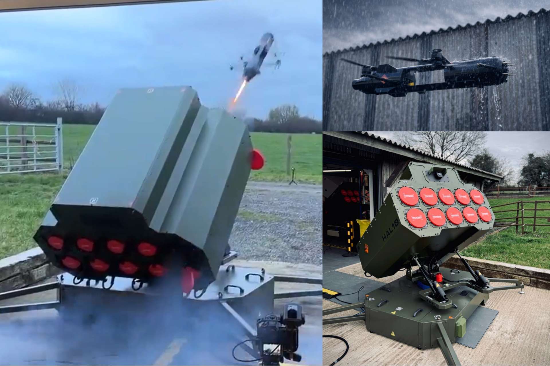 UK-based ISS Aerospace has introduced the HAL10 launcher, a compact 10-bay system designed to rapidly deploy multiple WASP UAVs, highlighting a shift toward scalable, attritable drone mass in modern land warfare (Picture source: ISS Aerospace)
