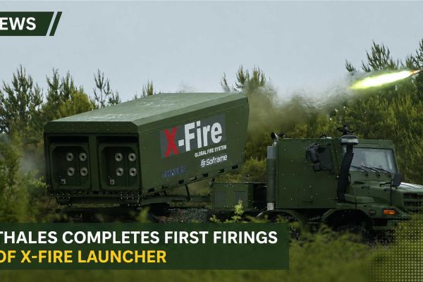 Thales’ X-Fire launcher conducts its first live firing during trials supporting France’s future sovereign long-range precision strike capability.