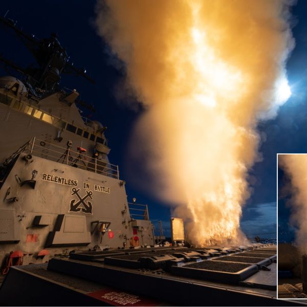 A Standard Missile-3 Block IIA interceptor launches from the U.S. Navy Arleigh Burke-class destroyer USS McCampbell (DDG 85) during a test off the Pacific Missile Range Facility.