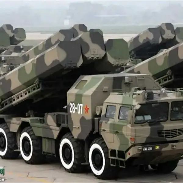 CJ-10 land-attack cruise missile displayed during a Chinese military parade, representing the baseline system prior to the latest upgrade extending range beyond 2,000 km.