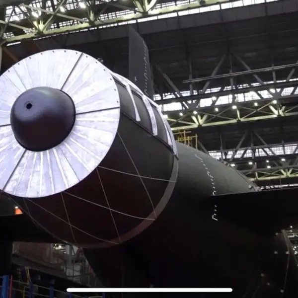 Once trials and acceptance testing are completed, the Khabarovsk is expected to serve with the Pacific Fleet, potentially as part of a new submarine division based on Kamchatka. (Picture source: Sevmash)