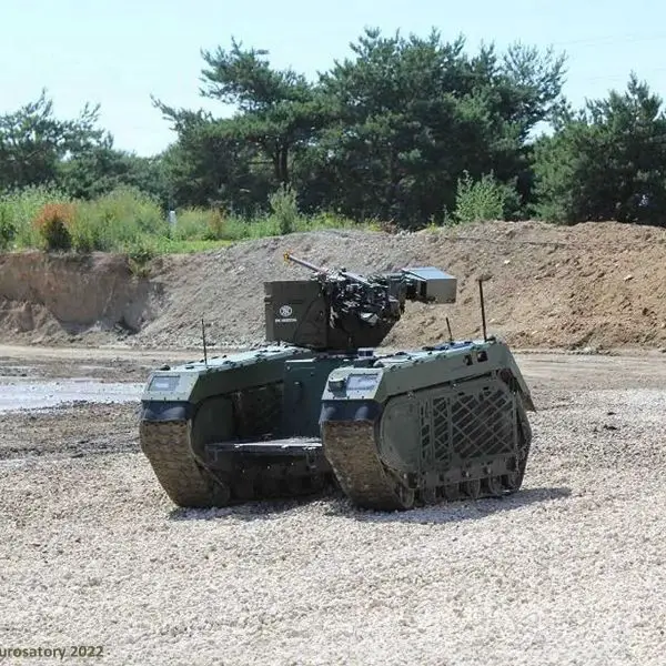 The THeMis UGV can be equipped to cover logistics, ISR, combat, and EOD roles, as well as integrating remote weapon stations, anti-tank guided missiles, and loitering munitions, depending on the mission. (Picture source: Army Recognition)