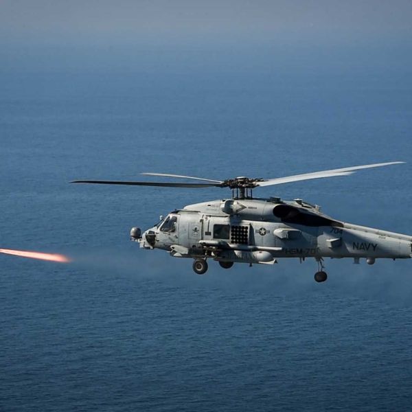 Within Denmark’s current force structure, the aircraft most likely to use the AGM-114R is the MH-60R Seahawk maritime helicopter operated by the Royal Danish Air Force. (Picture source: US Navy)