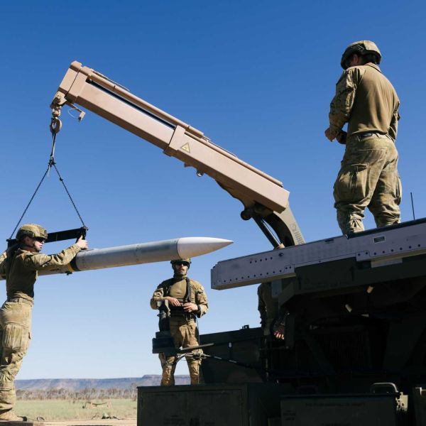 The newest AMRAAM variant ordered by Australia is the AIM-120D-3, a hardware-refresh version with a longer engagement range that is intended for the RAAF’s F-35A Lightning II, F/A-18F Super Hornet, and EA-18G Growler jets. (Picture source: Australian MoD)