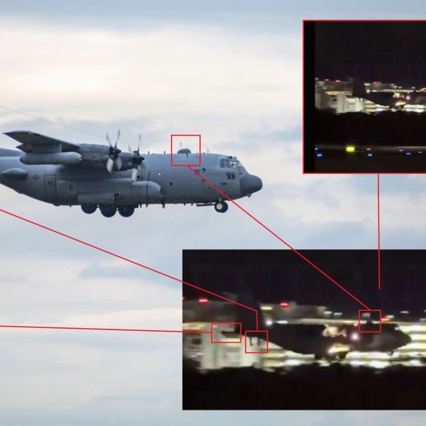 A rare US Air Force EC-130H Compass Call electronic warfare aircraft was observed landing at Luis Muñoz Marín International Airport, drawing attention due to the platform’s limited remaining fleet and its potential role in expanded US electronic warfare activity in the Caribbean (Picture Source: U.S. Air Force / Social Media)