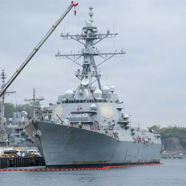 U.S. Navy Arleigh Burke-class guided-missile destroyer USS Ralph Johnson (DDG 114) is moored at Commander Fleet Activities Yokosuka (CFAY) following the successful completion of its Chief of Naval Operations (CNO) maintenance availability on April 6, 2026. The maintenance period restored the destroyer’s operational readiness for continued U.S. 7th Fleet missions in the Indo-Pacific. (U.S. Navy photo by Randall Baucom)