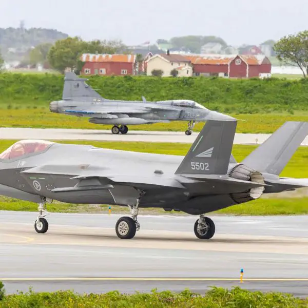 Sources indicate that a mixed fleet of roughly 30 Lockheed Martin F-35As and 60 Saab Gripen Es had emerged as the preferred outcome of the government's review of Canada's fighter jet requirements. (Picture source: Czech Air Force)