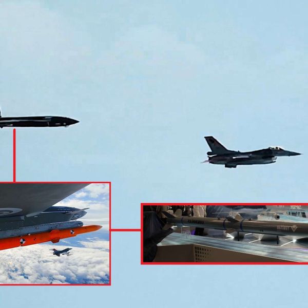 During the November 20, 2025, trial in northwestern Türkiye, the Bayraktar Kizilelma unmanned combat aircraft electronically “shot down” an F-16 by detecting, tracking and simulating a Gökdoğan beyond visual range missile engagement using the indigenous MURAD AESA radar (Picture Source: Baykar / Army Recognition Group)