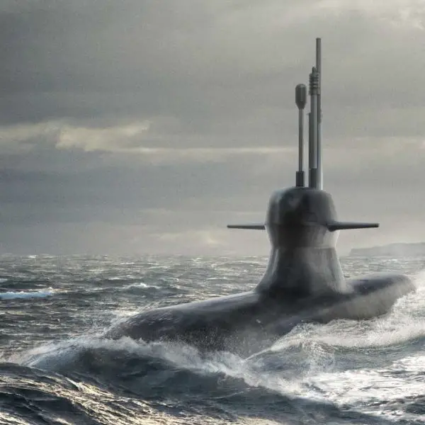 The development history of the A26 traces back to the “U båt 2000” concept of the early 1990s, which was halted after the Cold War before being revived in 2010 as Sweden sought replacements for the Södermanland-class. (Picture source: Saab)