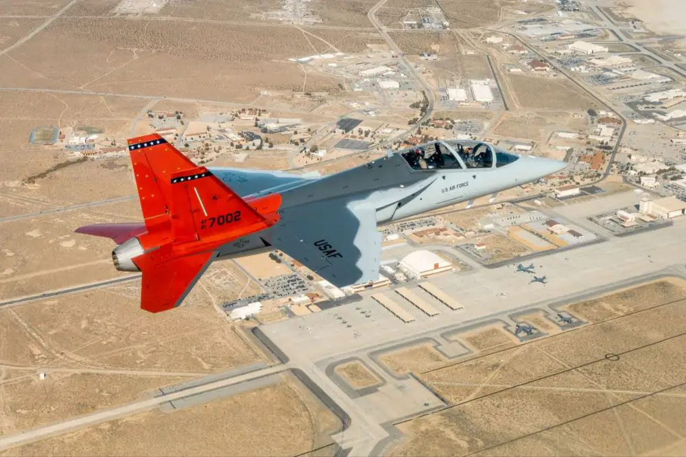 The U.S. Air Force has inducted its first T-7A Red Hawk into service, marking the start of a digitally driven overhaul of pilot training aimed at preparing aircrews for future high-end air combat (Picture Source: Edwards Air Force Base)