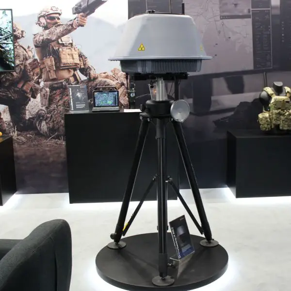At the exhibition, DroneShield showcases several components of its layered counter-unmanned aerial system architecture, including the RfPatrol Mk2, the DroneSentry-X Mk2, and the DroneGun Mk4 (Picture source: ArmyRecognition)