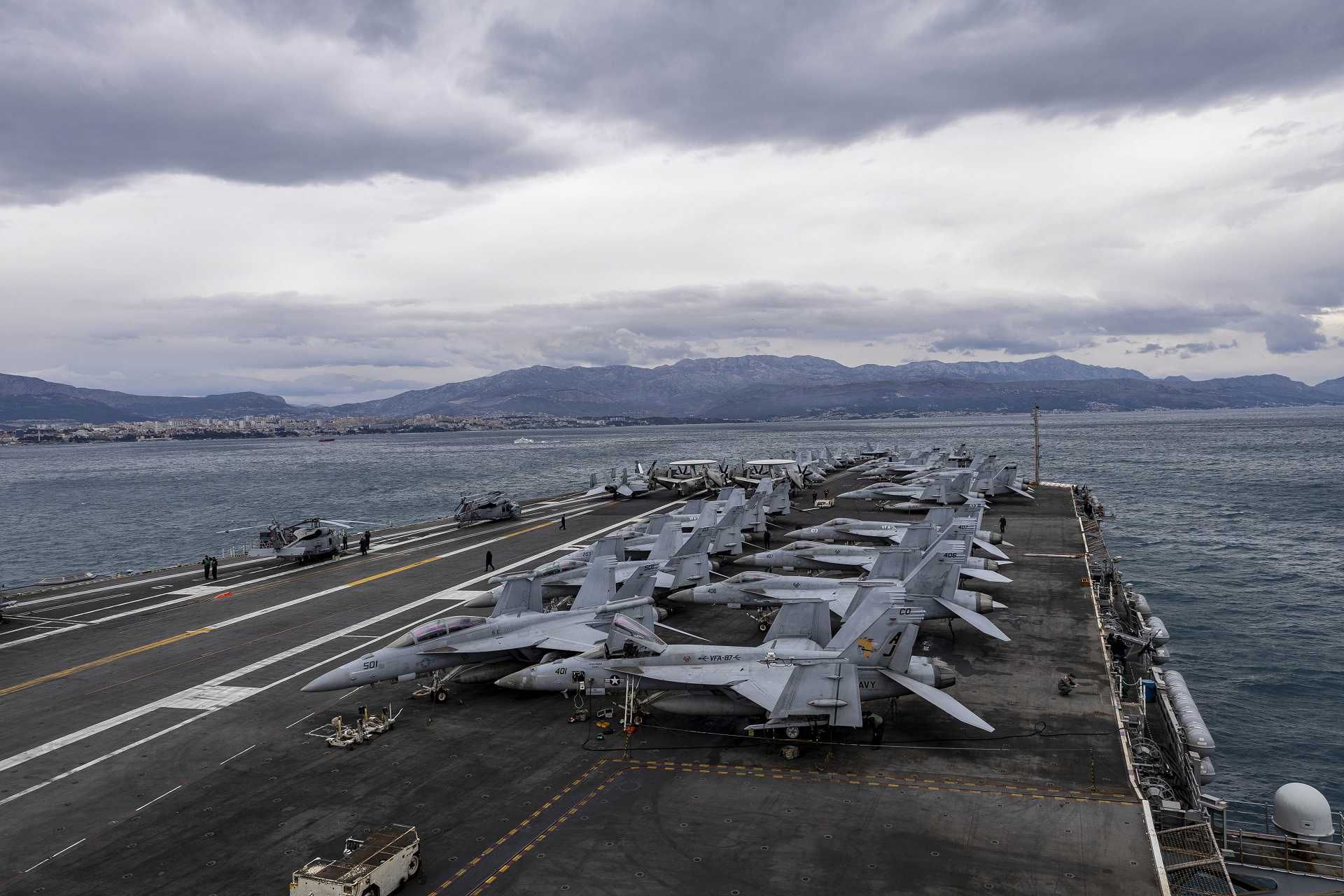 U.S. Navy USS Gerald R. Ford (CVN 78), the world’s largest aircraft carrier, departs Split, Croatia, on April 2, 2026, during a scheduled deployment in the U.S. 6th Fleet area of operations to enhance warfighting readiness and support U.S., allied, and partner interests across Europe and Africa.