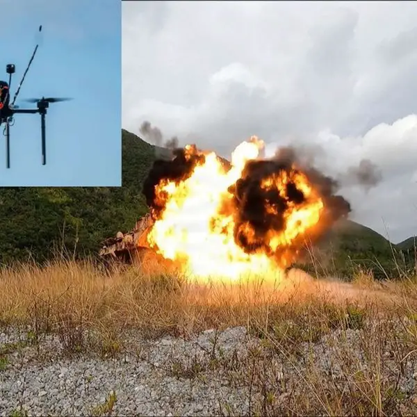 U.S. Marines with III Marine Expeditionary Force conduct a live attack drone demonstration at Camp Schwab, Okinawa, as part of a competition designed to certify operators and instructors in small unmanned strike systems, strengthening III MEF lethality and readiness for future Indo-Pacific combat operations (Picture source: U.S. DoW).