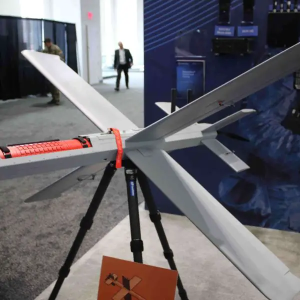 Flycat loitering munition is a GPS-independent, X-wing airframe with 40 km range/40 min endurance, 2.5–3.6 kg modular warhead, pneumatic launch and autonomous, EW-resilient target tracking.