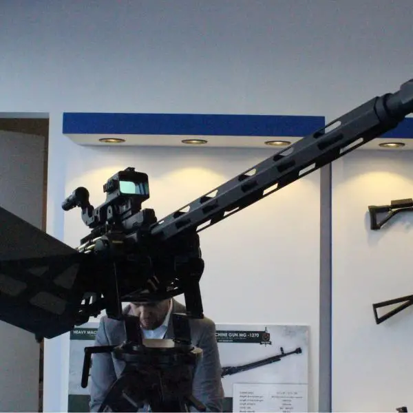 The Czech KOLARMIS SAW .50 Heavy Machine Gun in 12.7mm at WDS 2026 (Picture source: Army Recognition)