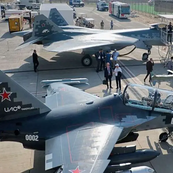 Russia’s Su-57E on display in Dubai showcases its low-observable design, internal weapons bays and advanced ISR suite, offering long-range air-to-air and precision strike capabilities refined through high-intensity combat (Picture source: UAC Press Service).